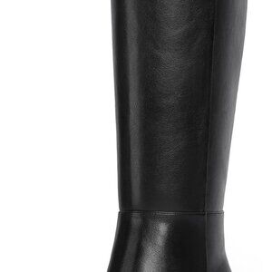 Knee High Boots Women Chunky Heel Square Toe Tall Boots